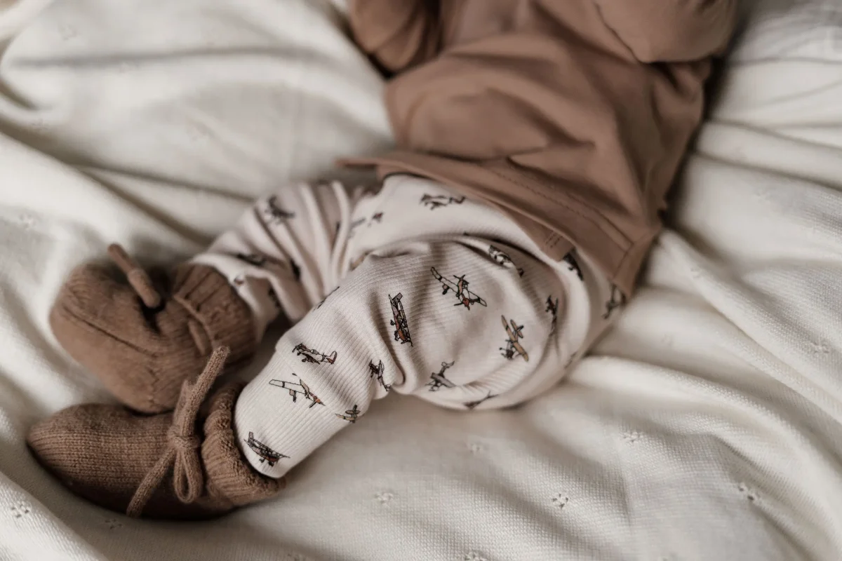 Newborn Broekje Rib Airplane - Afbeelding 3