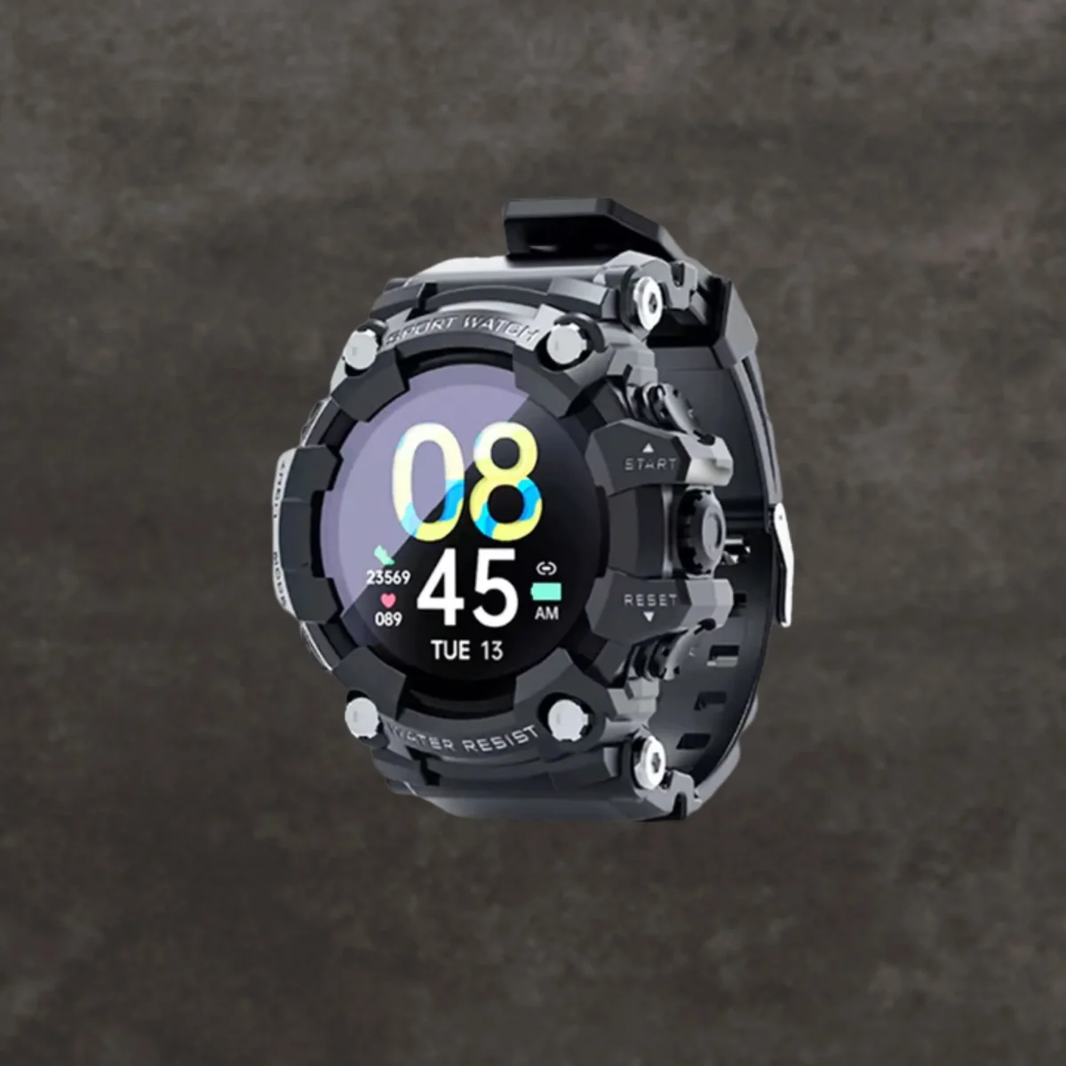 Militair Smartwatch - Zwart - Afbeelding 2